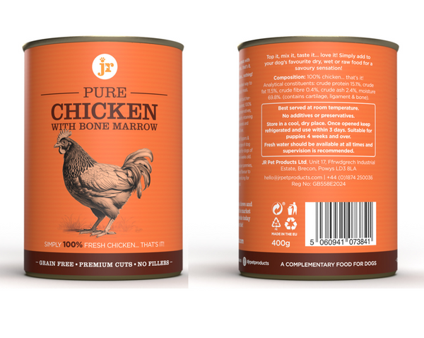 Jr Pure Dog Food Topper/Mixer Cans 80g - 400g