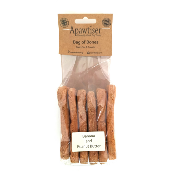 Apawtiser Bag Of Bones 6pk Biscuit Dog Treats