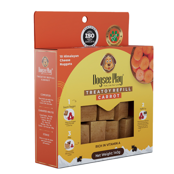 🐾 Dogsee Play Treatoy Yeti – Interactive Microwaveable Dog Chew Toy with Himalayan Cheese Nuggets