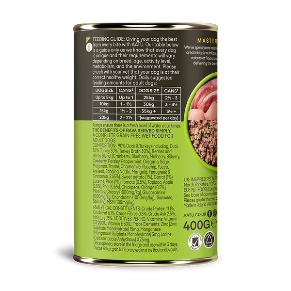 Duck & Turkey Wet Dog Food