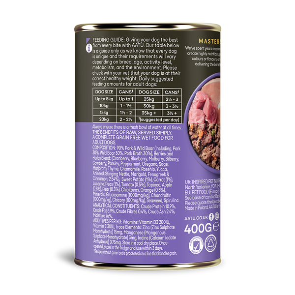 Pork & Wild Boar Wet Dog Food