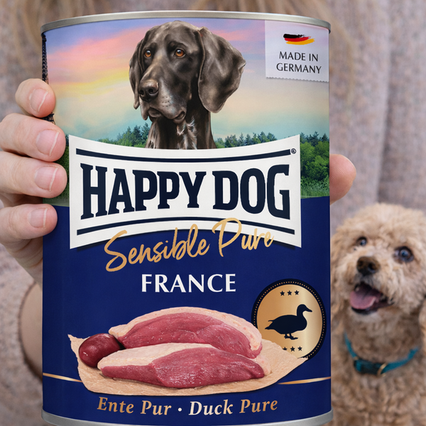 Happy Dog Sensible Pure France Wet Dog Food – Duck Protein | Supports Skin & Digestion