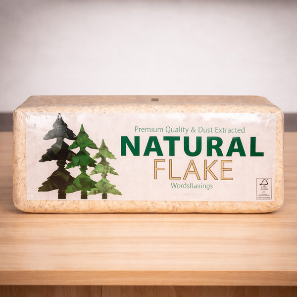 Aw Jenkinson Natural Flake Wood Shavings Bedding - 20 kg