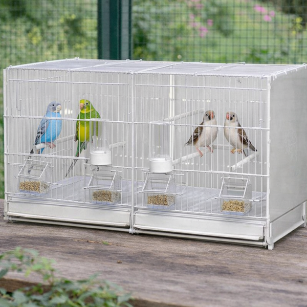 Wire Double Breeding Cage Positano 2GR 90cm or 120cm – Pet Source UK