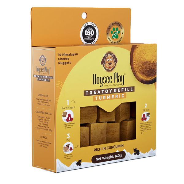 🐾 Dogsee Play Treatoy Yeti – Interactive Microwaveable Dog Chew Toy with Himalayan Cheese Nuggets