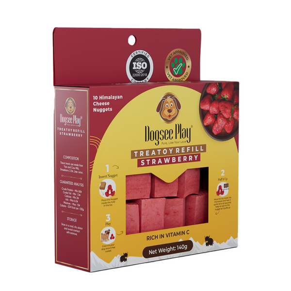 🐾 Dogsee Play Treatoy Yeti – Interactive Microwaveable Dog Chew Toy with Himalayan Cheese Nuggets