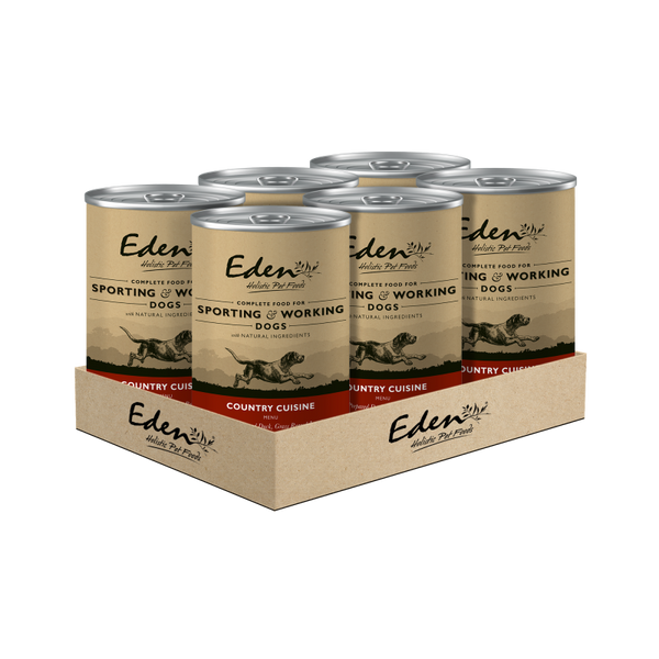 Eden Wet Food for Sporting & Working Dogs: Country Cuisine 6x400G - Eden Holistic Pet Foods