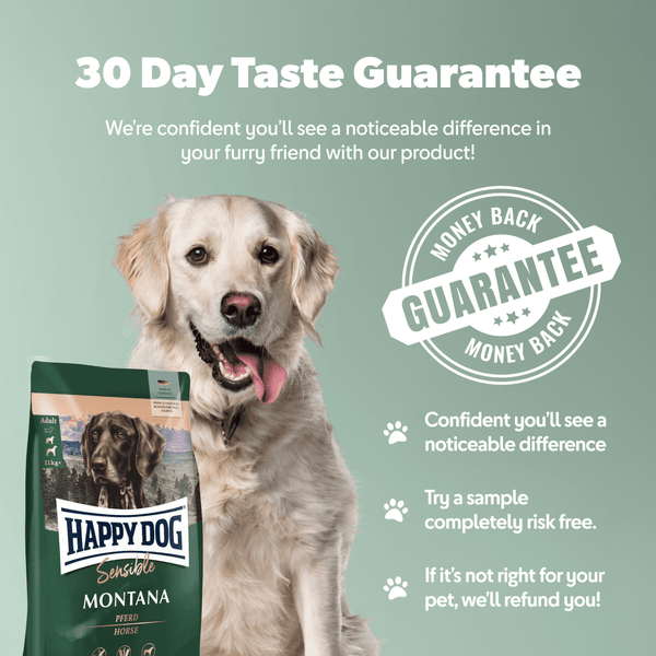 Happy Dog Sensible Montana Horse – Grain-Free Dry Dog Food for Sensitive Dogs