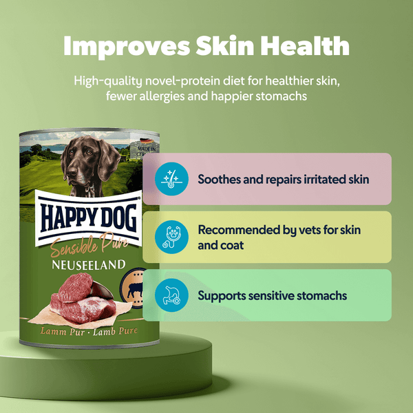 Happy Dog Sensible Pure Neuseeland New Zealand Lamb – Single Protein Wet Dog Food