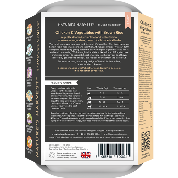 Chicken & Vegetables with Brown Rice Wet Dog Food - Adult