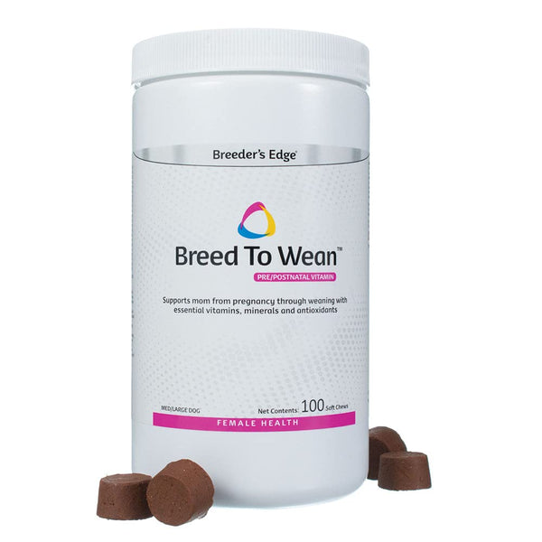 Breeder’s Edge Breed to Wean Prenatal & Postnatal Multivitamin for Dogs & Cats – 100ct
