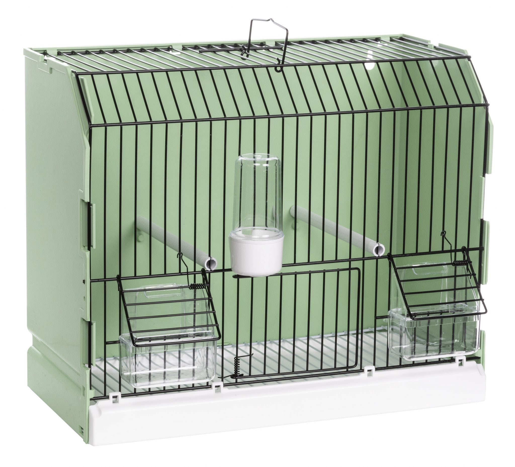 Green Show Bird Cage With Black Wire Front – Pet Source UK