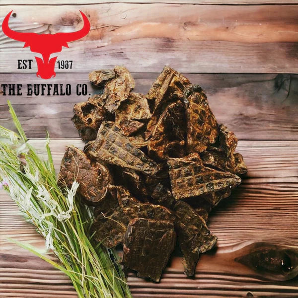 The Buffalo Co. Buffalo Lung Steaks Dog Treats 100g – 100% Natural