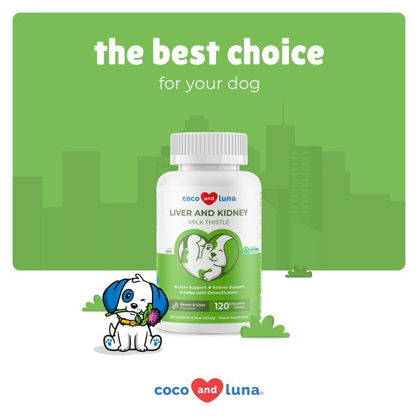 Milk Thistle for Dogs – Liver & Kidney Support (120 Chewables)