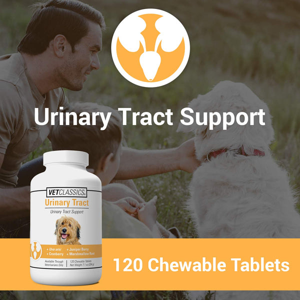Vet Classics Urinary Tract Dog Supplement – Cranberry Chewable Tablets 120 Ct