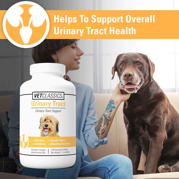 Vet Classics Urinary Tract Dog Supplement – Cranberry Chewable Tablets 120 Ct